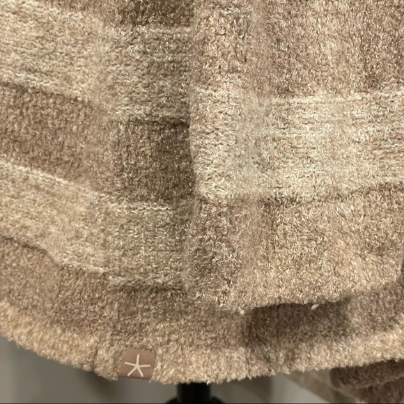 NWOT Barefoot Dreams Neutral Stripes Cozy Calypso Wrap Cardigan Sweater Size 3X - Picture 9 of 14